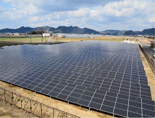 Ichigo ECO在冈山县笠冈市建成百万光伏电站,设置应急快速充电器